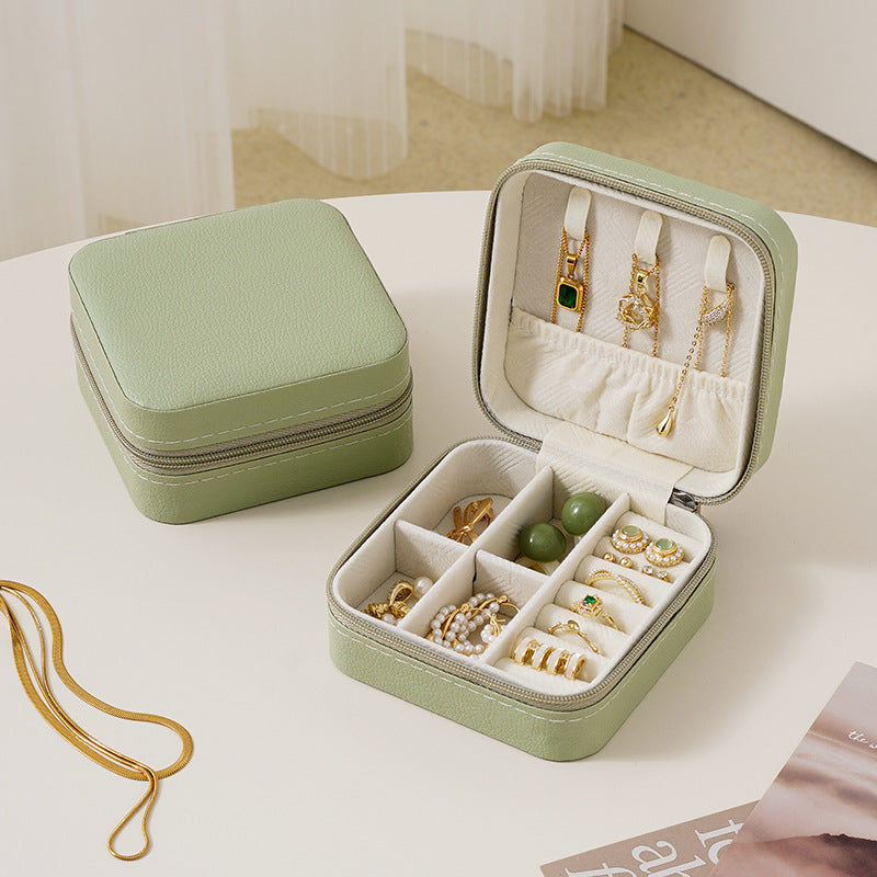 Direct Supply Jewelry Box Portable Ring Earrings Necklace Earrings Storage Bag Jewelry Box