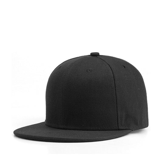 Hip Hop Solid Color Flat Edge Hip Hop Hat Hip Hop Fully Sealed Baseball Cap Men and Women, Tide Flat Brim Fully Sealed Hat