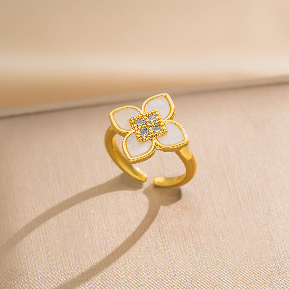 European and American Fashion Retro Niche Light Luxury High Sense Personalized Opening Ring Fashion Jewelry Factory Direct Sales