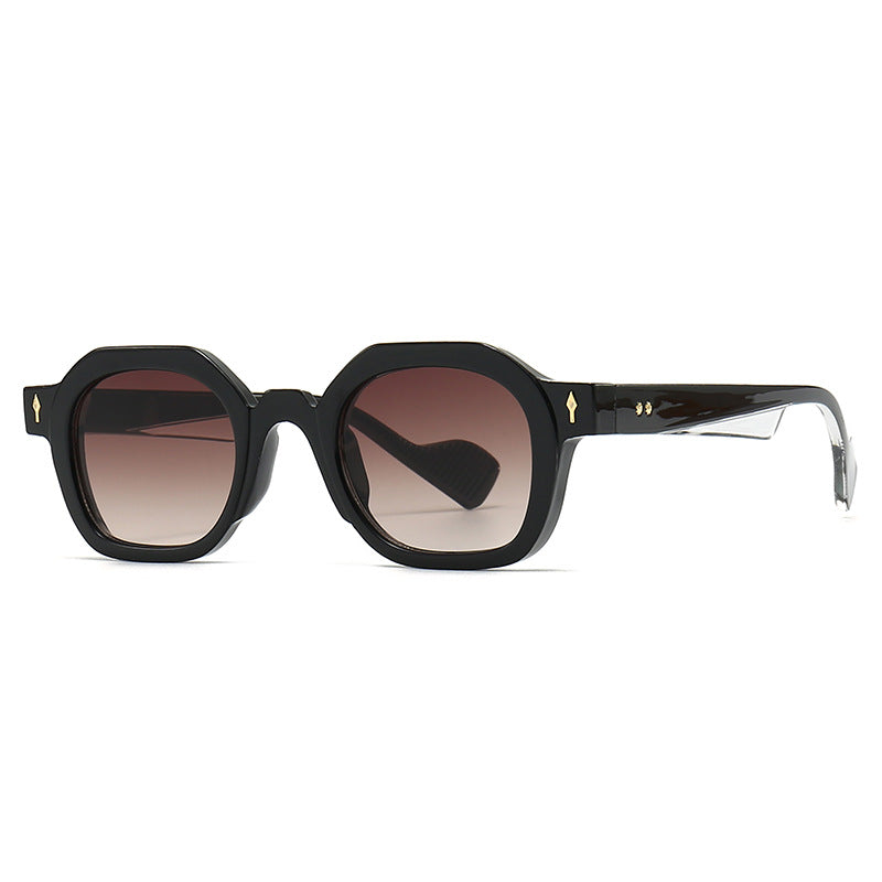 Cross-border European and American Narrow Frame SUNGLASSES Trendy Street Photography Modern Charm Retro Sunglasses