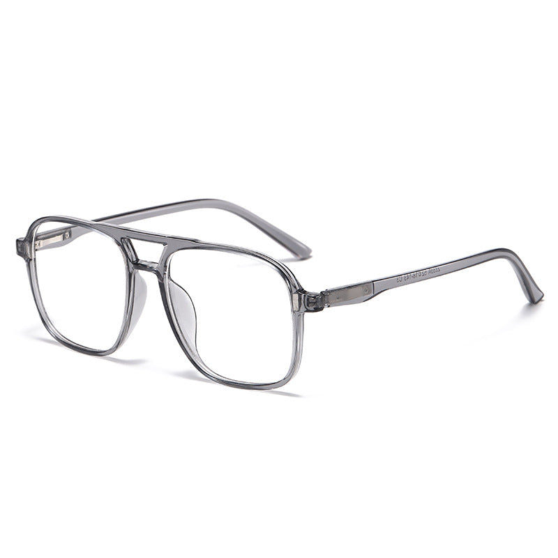 Double Beam Series Magnetic Sleeve Glasses Polygonal Polarized Sunglasses Men's European and American Cross Glasses with Degree Glasses 5-in-1 Sunglasses