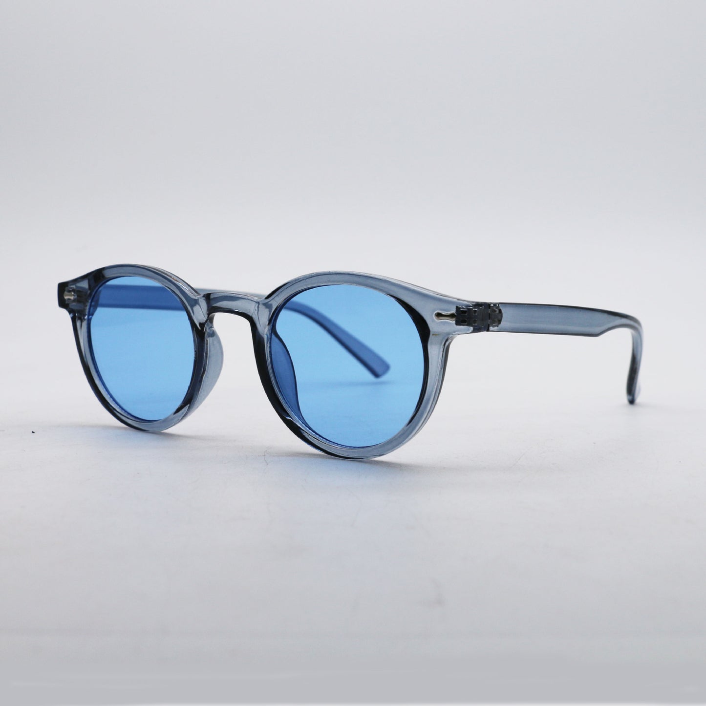Rice Nail Round Frame Sunglasses 2025 New Retro Ocean Piece Personalized Sunglasses Trendy Male Female Internet Celebrity Sunglasses