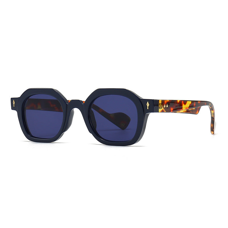 Cross-border European and American Narrow Frame SUNGLASSES Trendy Street Photography Modern Charm Retro Sunglasses