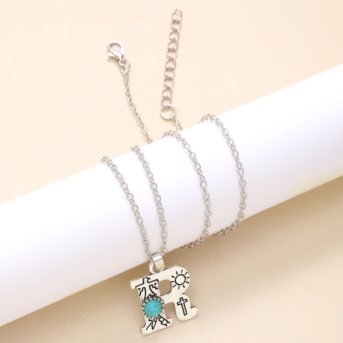 Western Wind Alloy English Alphabet Necklace Mother's Day Gift