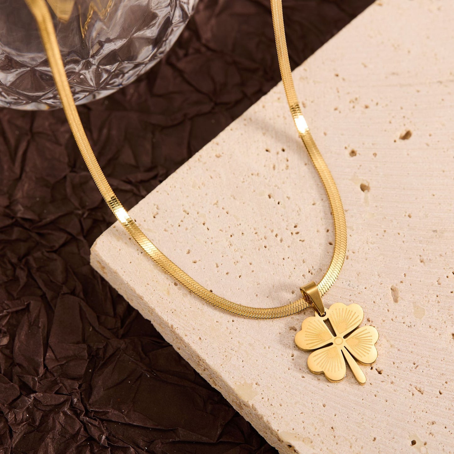 Summer New Titanium Steel Non-fading Versatile Necklace Light Luxury Simple Pendant Women's Necklace