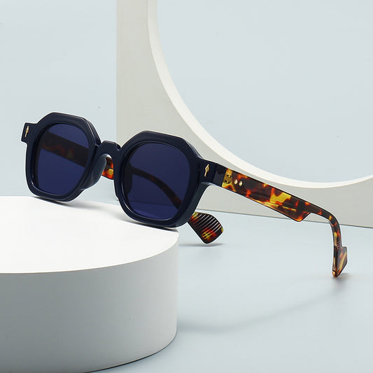 Cross-border European and American Narrow Frame SUNGLASSES Trendy Street Photography Modern Charm Retro Sunglasses