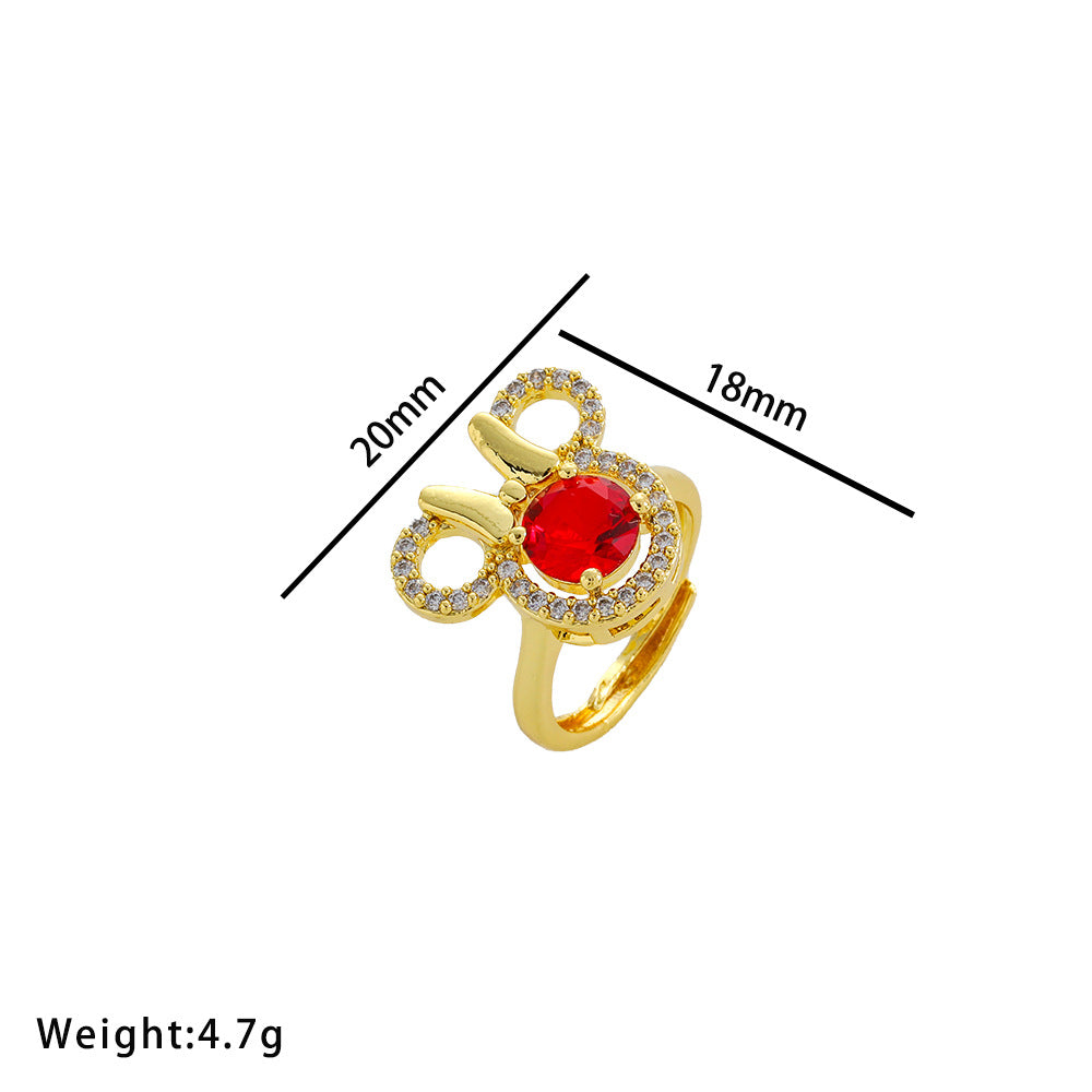 European and American Fashion Retro Niche Light Luxury High Sense Personalized Opening Ring Fashion Jewelry Factory Direct Sales