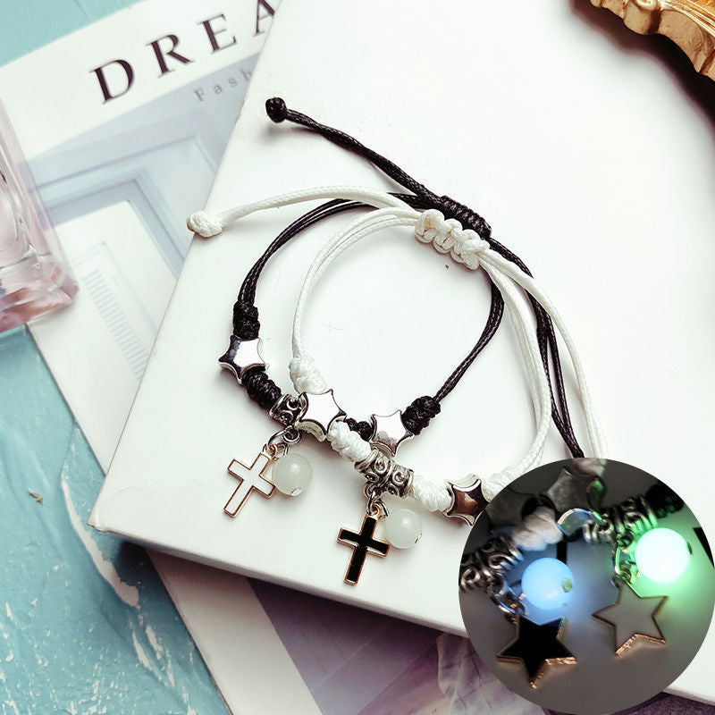 Popular Luminous Bracelet Female Student Two Girlfriends Friendship Korean Version Fashion Luminous Bracelet Male and Female Couples