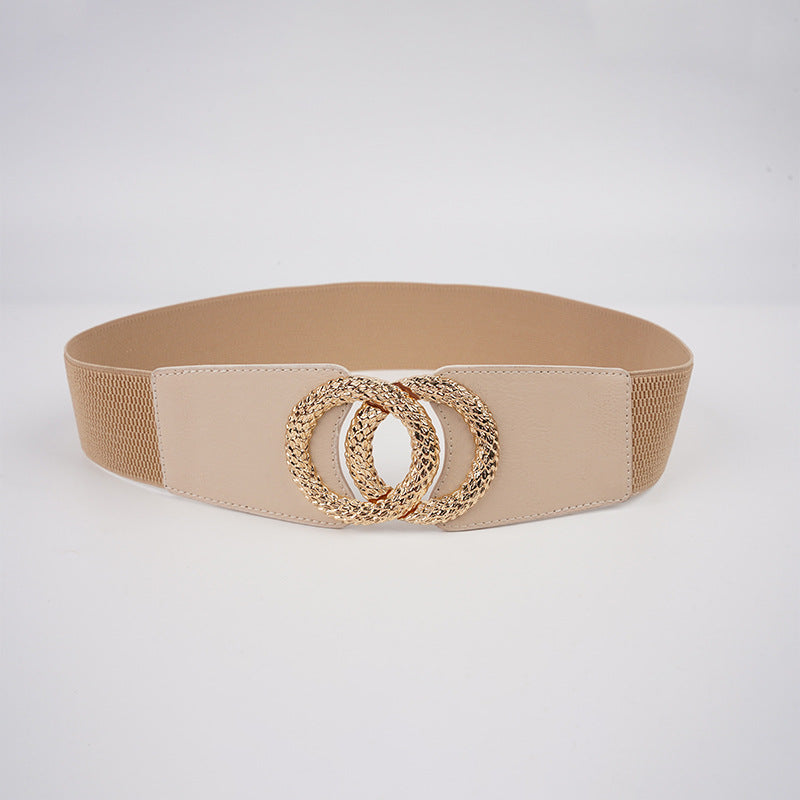 Manufacturer Sells Women's Elastic Belt, Fashionable Elastic Wide Waist Seal, New Casual Skirt Decorative Black Belt