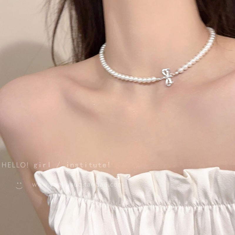 925 Sterling Silver Water Drop Double-layer Necklace Women's Light Luxury Niche Design Ins High-end Sense Simple Personality Stacked Collarbone Chain