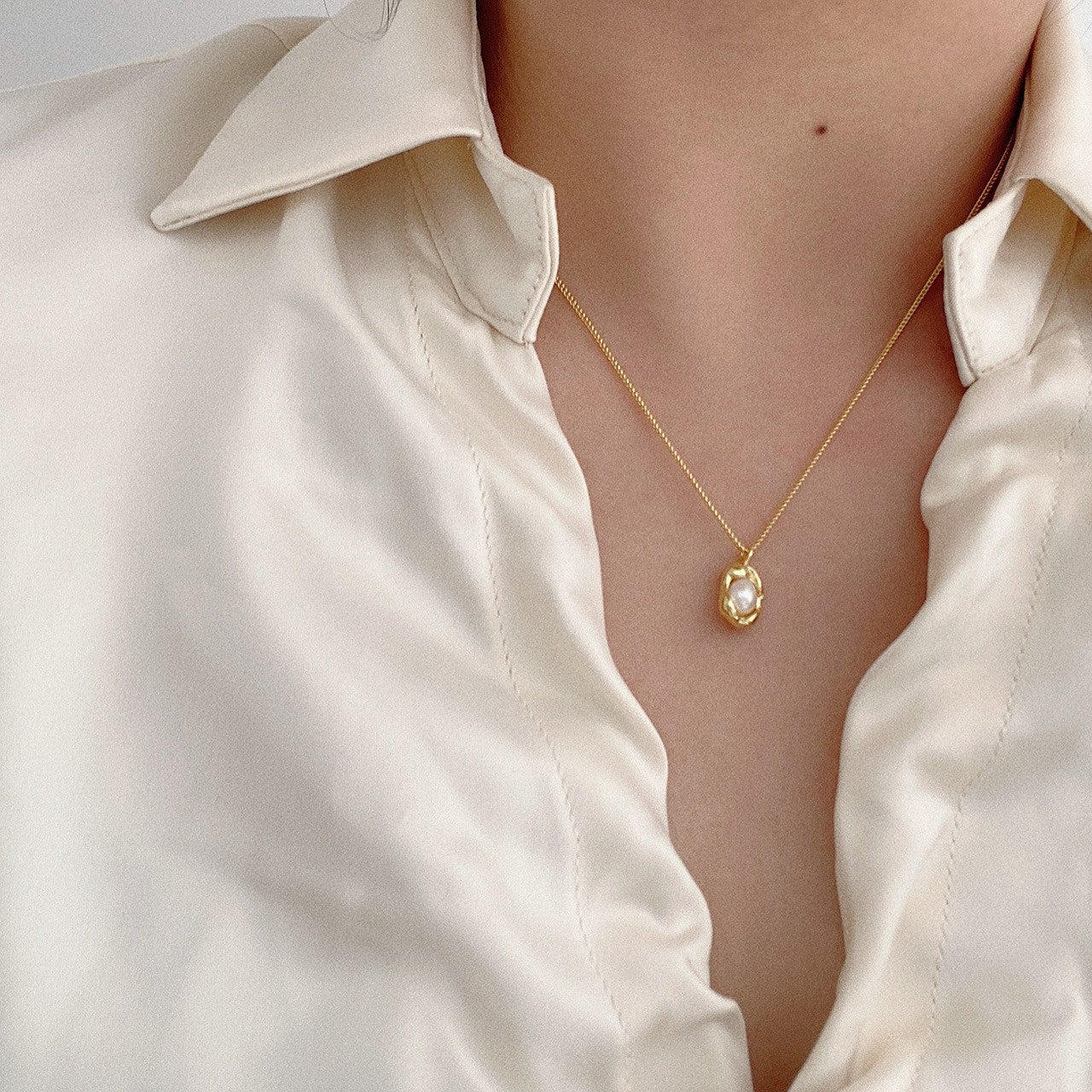 925 Silver Love Necklace Women's Summer High Sense Design Sense Niche Light Luxury Collarbone Chain Neck Chain