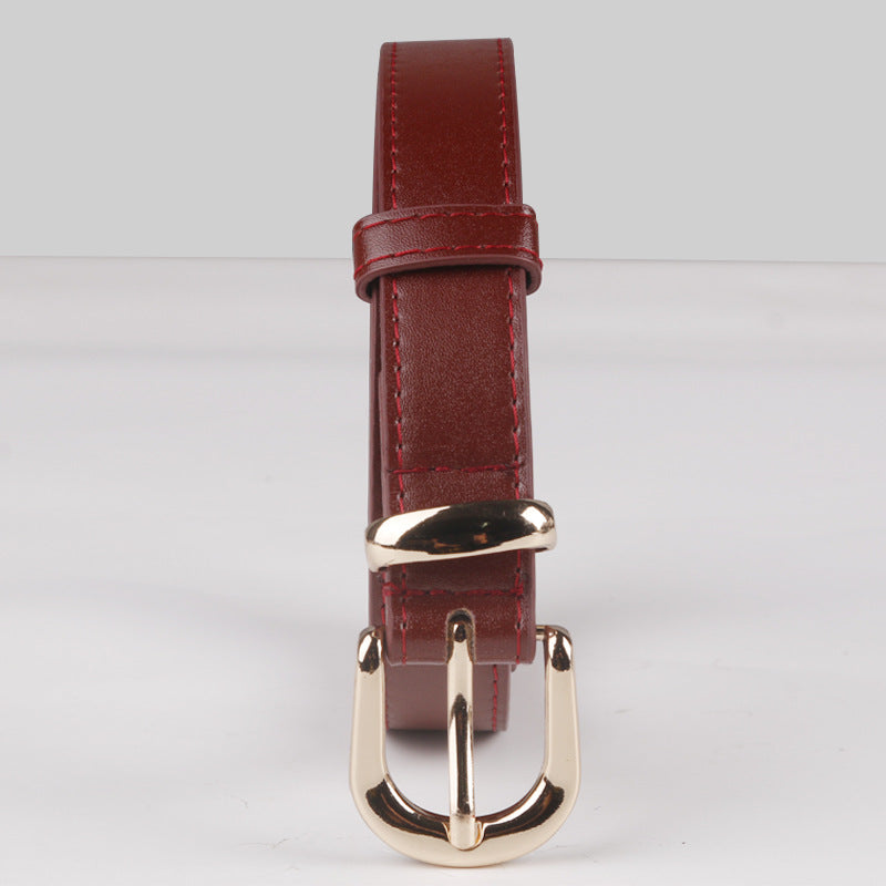 New Fashionable Women's Belt Simple and Versatile Jeans Belt Female Student Decorative Pin Buckle Belt Manufacturer Wholesale