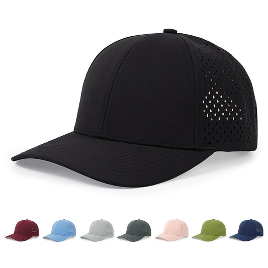 Solid Color Light Board Quick-drying Punching Baseball Hat Cap Breathable Sun Hat Sun Protection Mountaineering Cap Embroidery Sun Shade