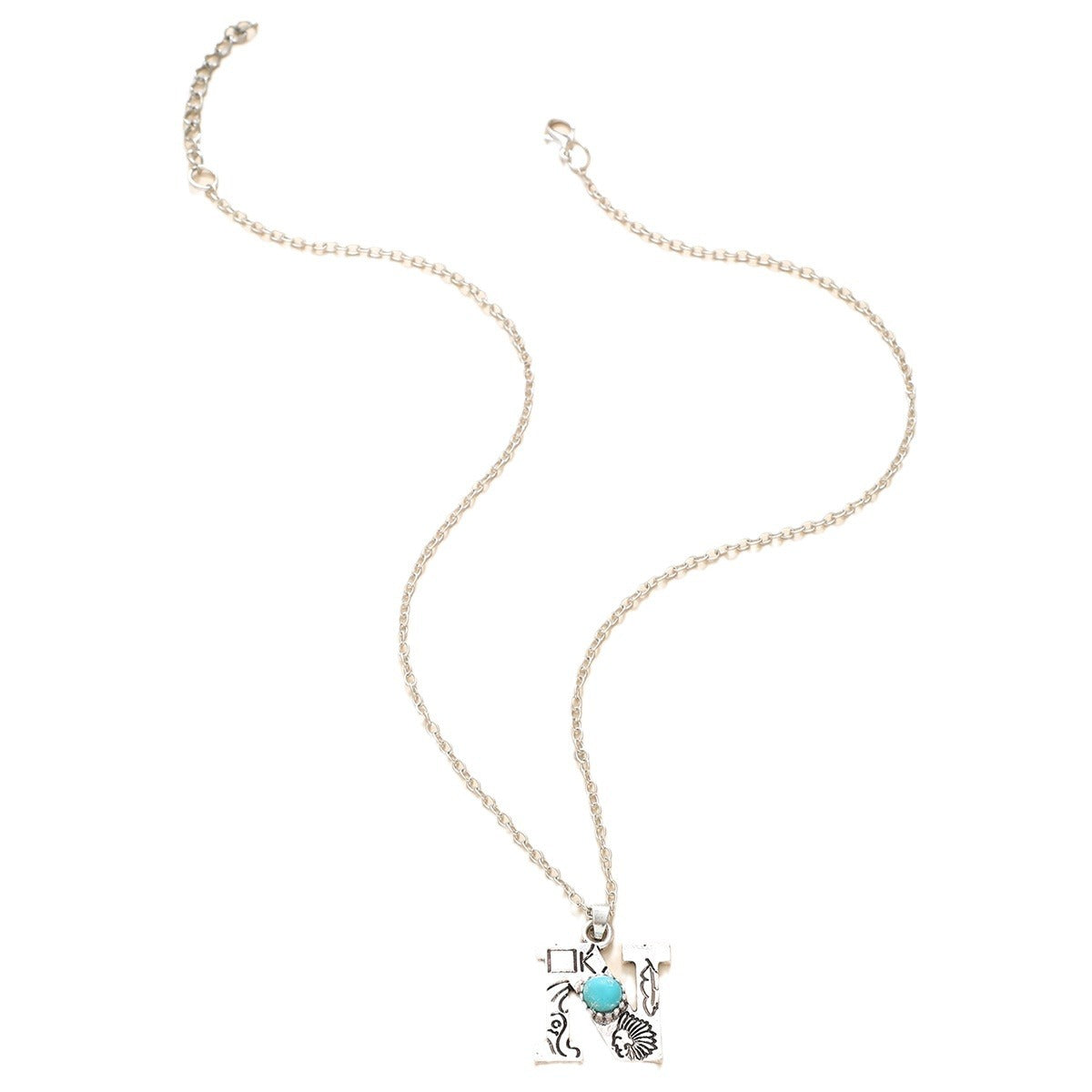 Western Wind Alloy English Alphabet Necklace Mother's Day Gift