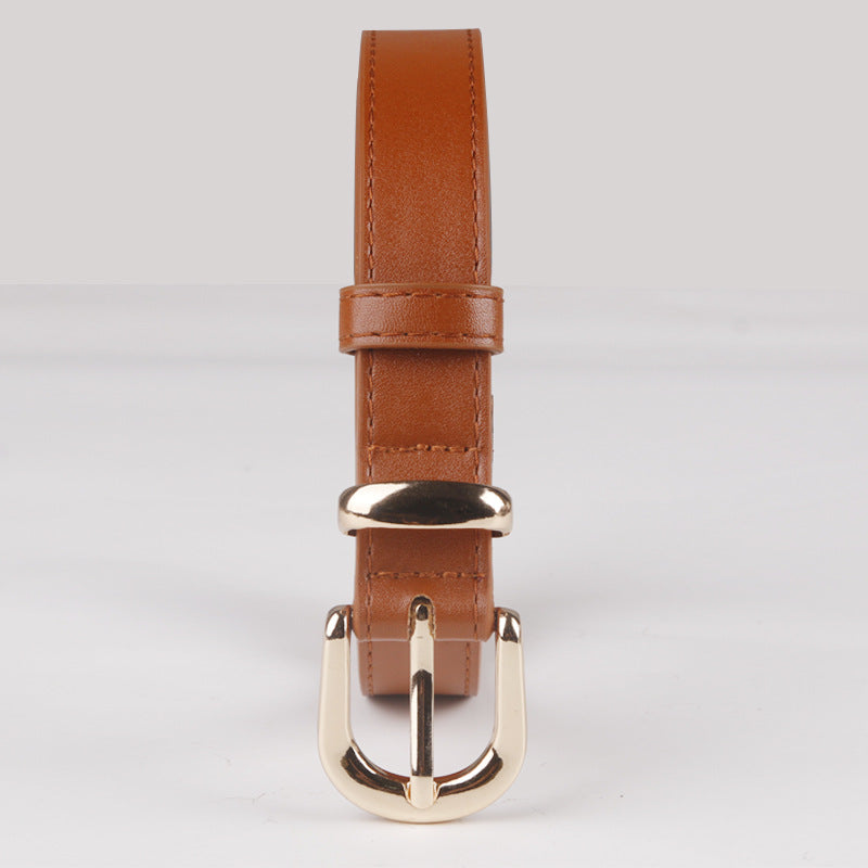 New Fashionable Women's Belt Simple and Versatile Jeans Belt Female Student Decorative Pin Buckle Belt Manufacturer Wholesale