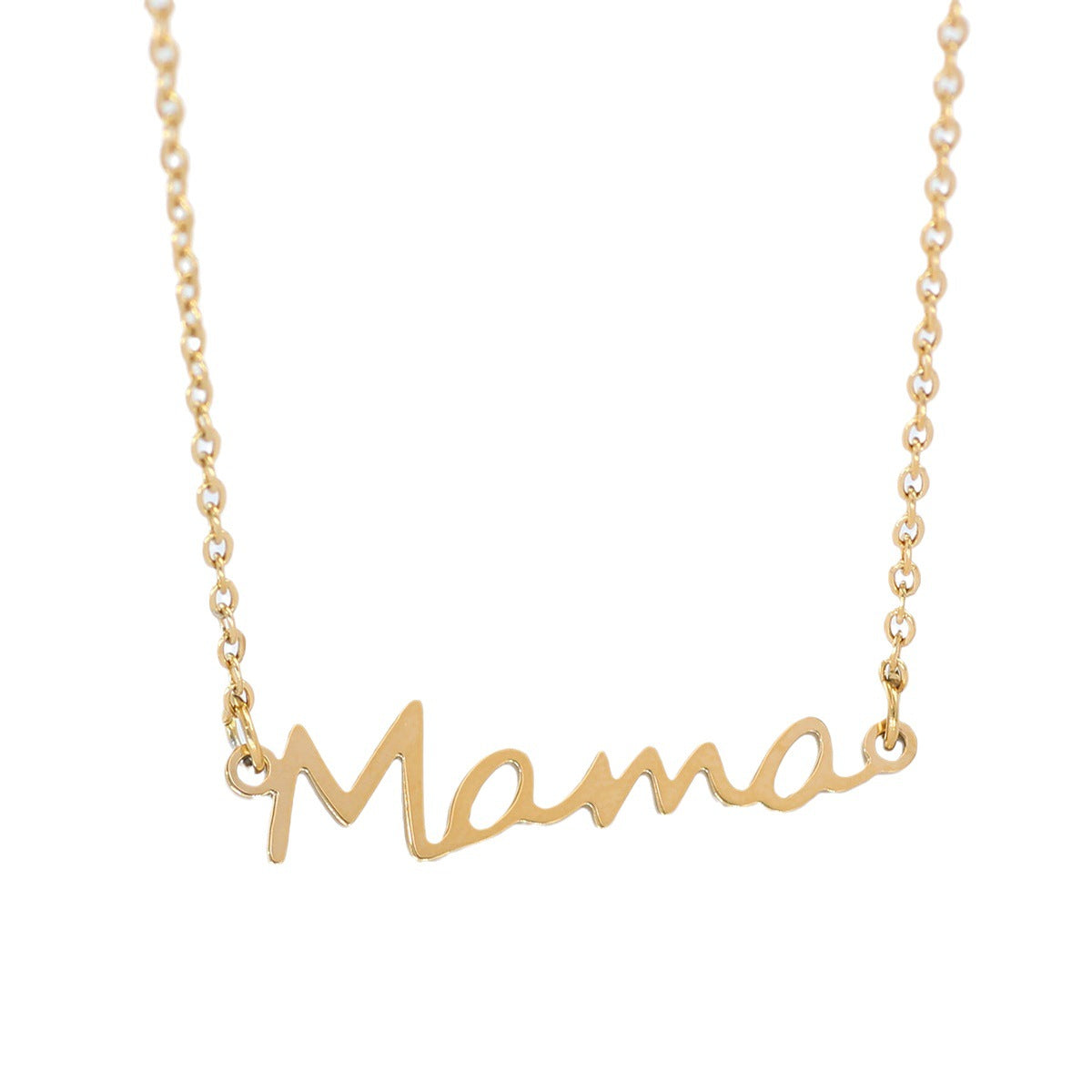 New Hot-selling Simple and Fashionable MAMA Mother's Day Necklace Jewelry Wholesale for Men's and Women's Jewelry (with Cards)