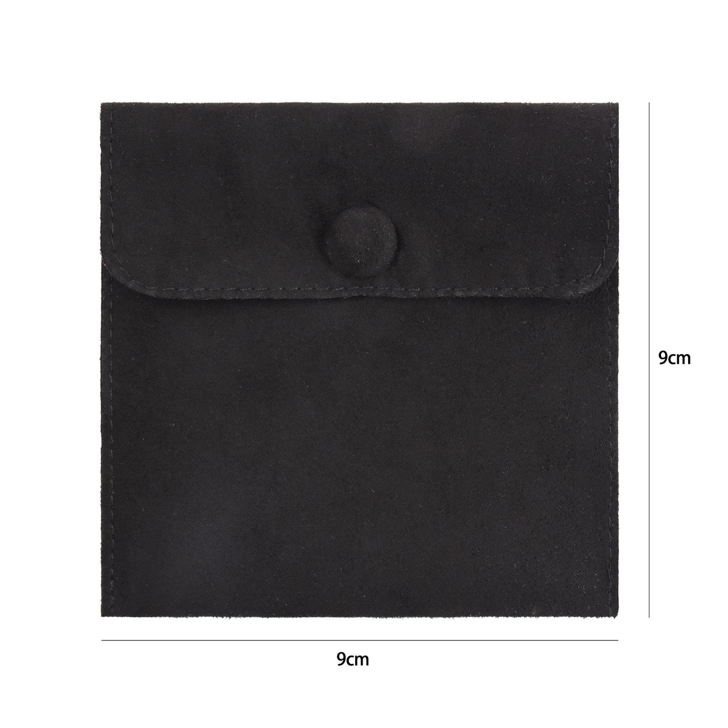 New Year's Gift Storage Jewelry Ring Jewelry Bag Microfiber Leather Simple Multi-color Snap Button Flip Bag Flannel Bag Customization