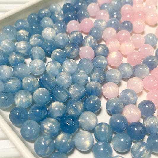 Wholesale Resin Streamer Gilt Gold Star Empty Imitation Cat's Eye Beads Beaded DIY Handmade Bracelet Necklace Loose Bead Accessories