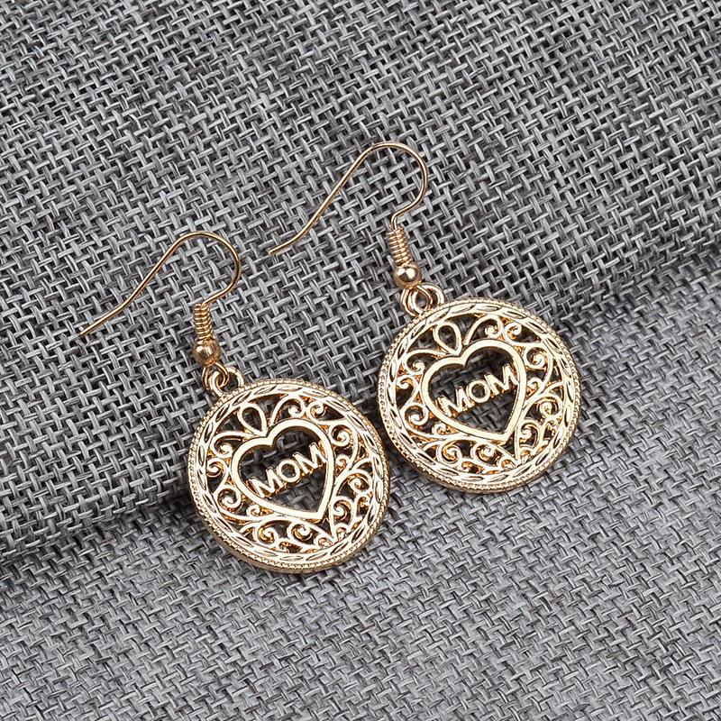 European and American Popular Jewelry Mother's Day Gift Earrings Love Letter MOM Earrings