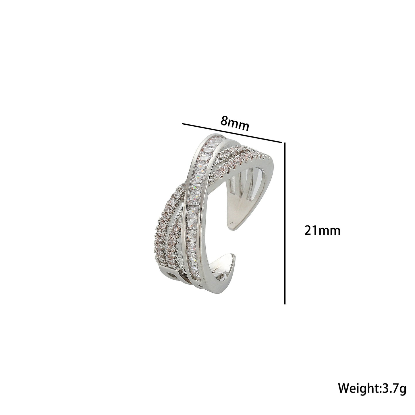 European and American Fashion Retro Niche Light Luxury High Sense Personalized Opening Ring Fashion Jewelry Factory Direct Sales