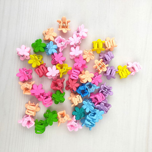 Korean Version of Children's Small Grab Clip Macaron Mini Flower Hairpin Headgear Hair Grab Mini Bangs Grab Clip