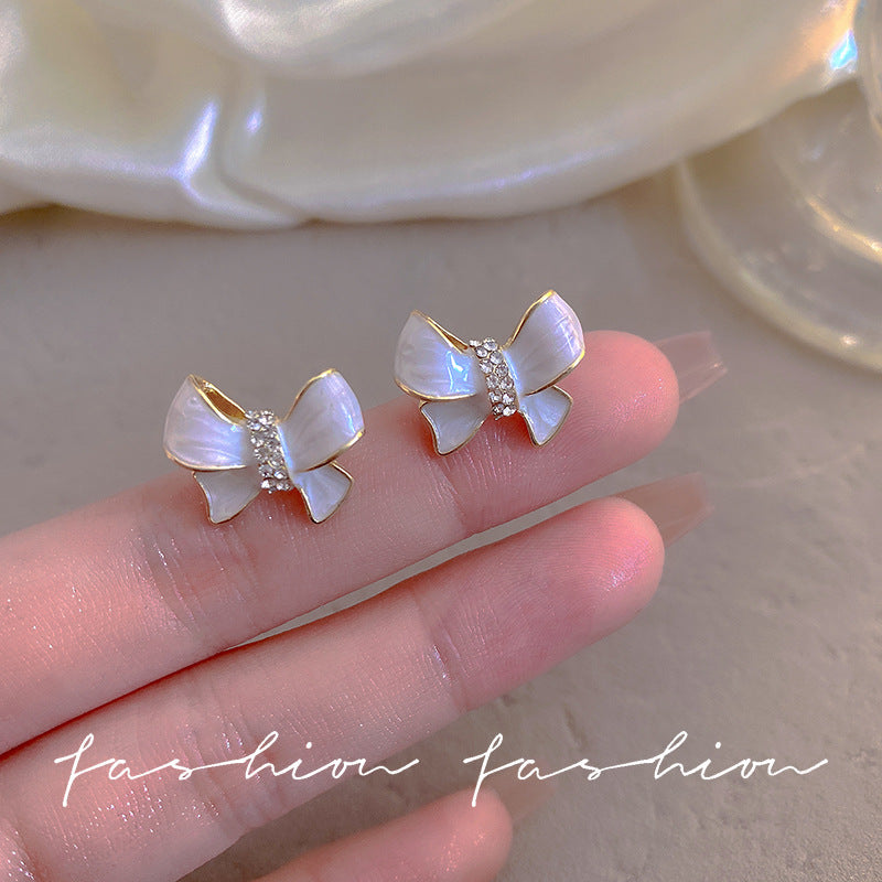 925 Silver Needle Pearl Zircon Earrings Women's High-end Sense Niche Temperament Cold Wind Mori Earrings Ear Jewelry Wholesale