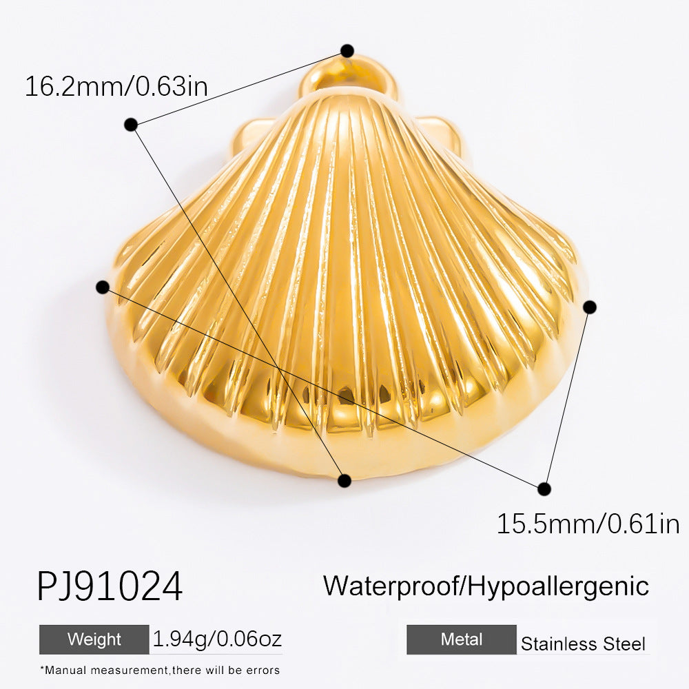 DIY Jewelry Accessories Do Not Fade, High-end Necklace Accessories Electroplated 18k Real Gold Stainless Steel Pendant Single Pendant