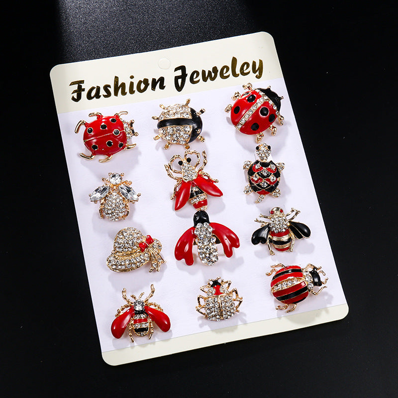 Frog Brooch New Owl Brooch Dragonfly Butterfly Enamel Brooch Peacock Animal Pin, Apparel Accessories