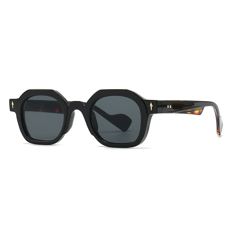 Cross-border European and American Narrow Frame SUNGLASSES Trendy Street Photography Modern Charm Retro Sunglasses
