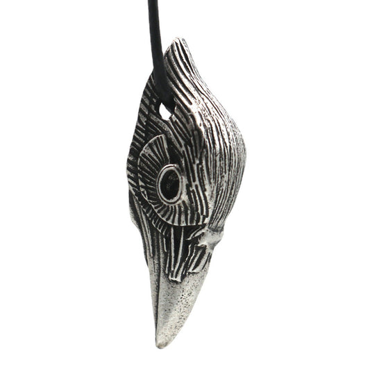 Crow Head Pendant Charm Blackbird Men's Necklace European and American Fashion Jewelry