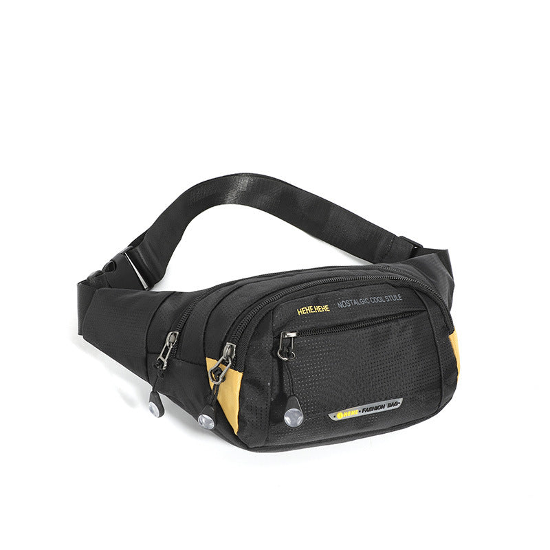 Outdoor Sports Men's Work Wear-resistant Fanny Pack Simple Waterproof Portable Multifunctional Messenger Breast Bag