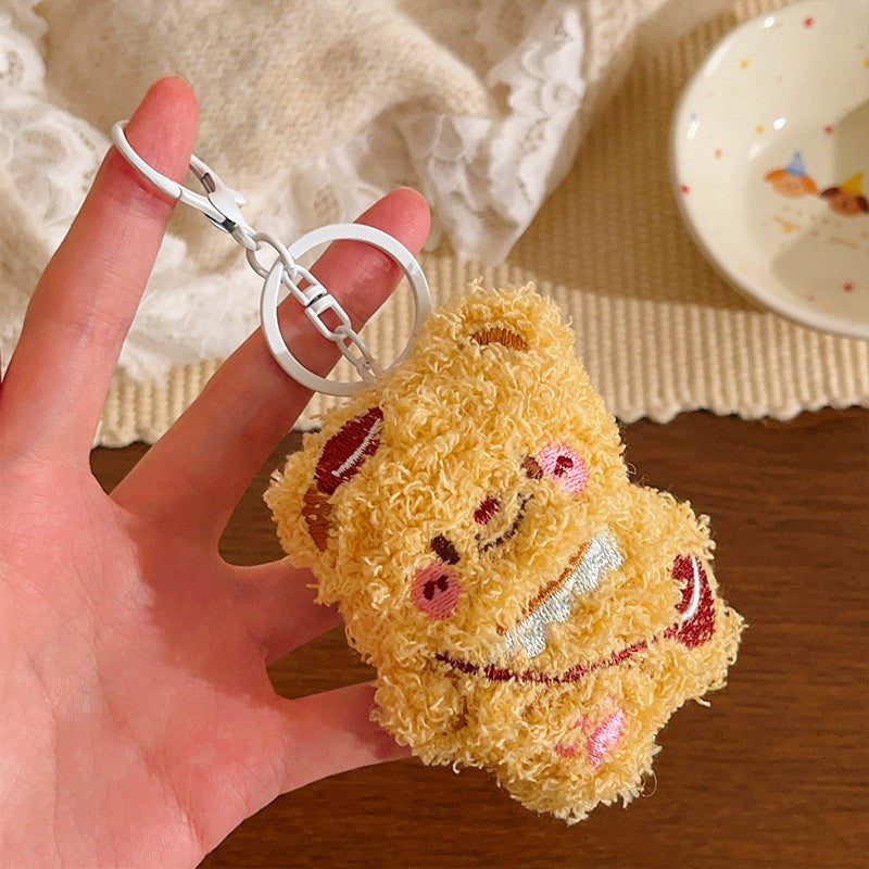 Plush Doll Doll Pendant Cartoon Creative Keychain Stall Activity Small Gift Backpack Pendant Accessories Wholesale