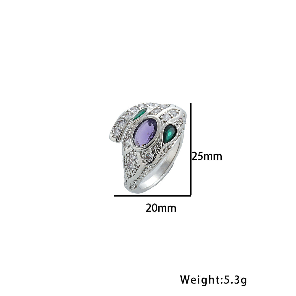 European and American Fashion Retro Niche Light Luxury High Sense Personalized Opening Ring Fashion Jewelry Factory Direct Sales