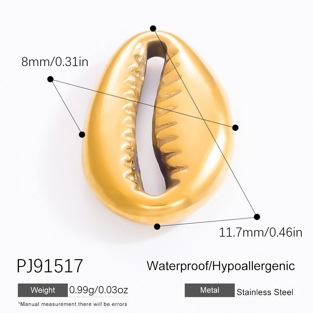 DIY Jewelry Accessories Do Not Fade, High-end Necklace Accessories Electroplated 18k Real Gold Stainless Steel Pendant Single Pendant