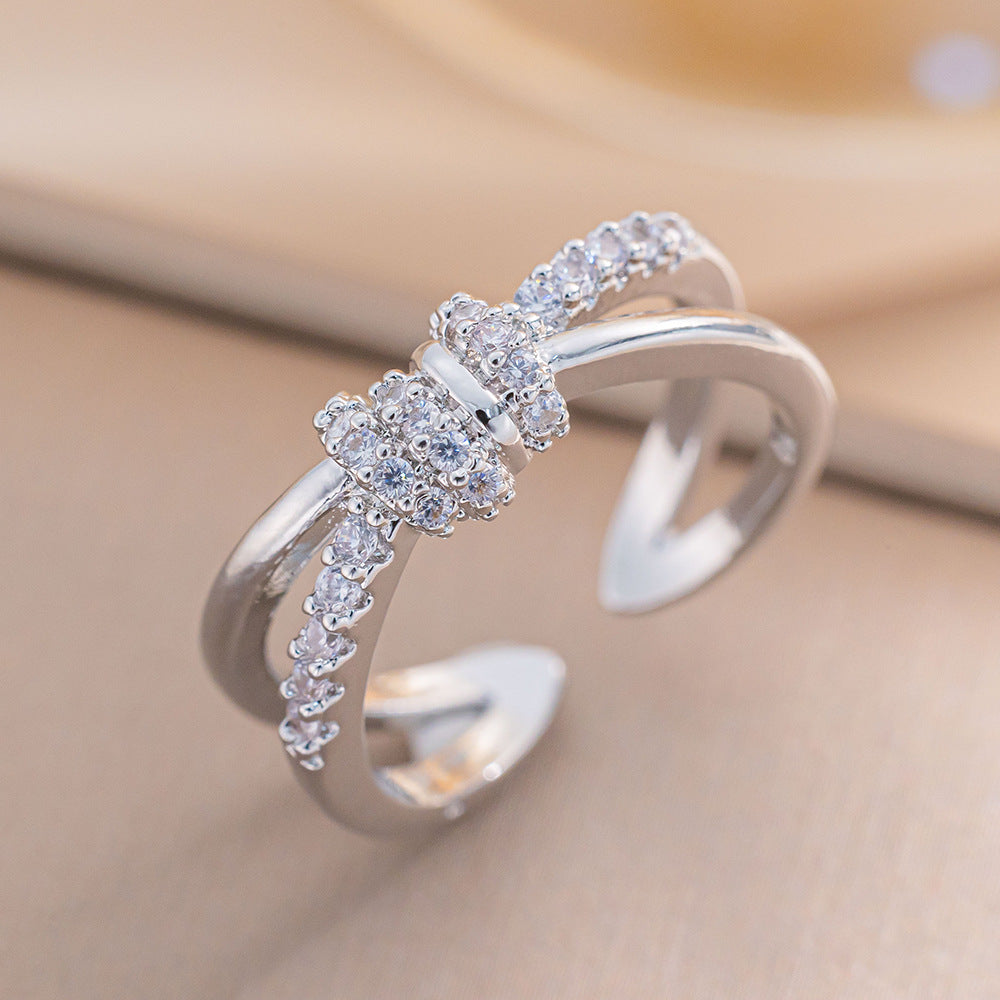 European and American Fashion Retro Niche Light Luxury High Sense Personalized Opening Ring Fashion Jewelry Factory Direct Sales