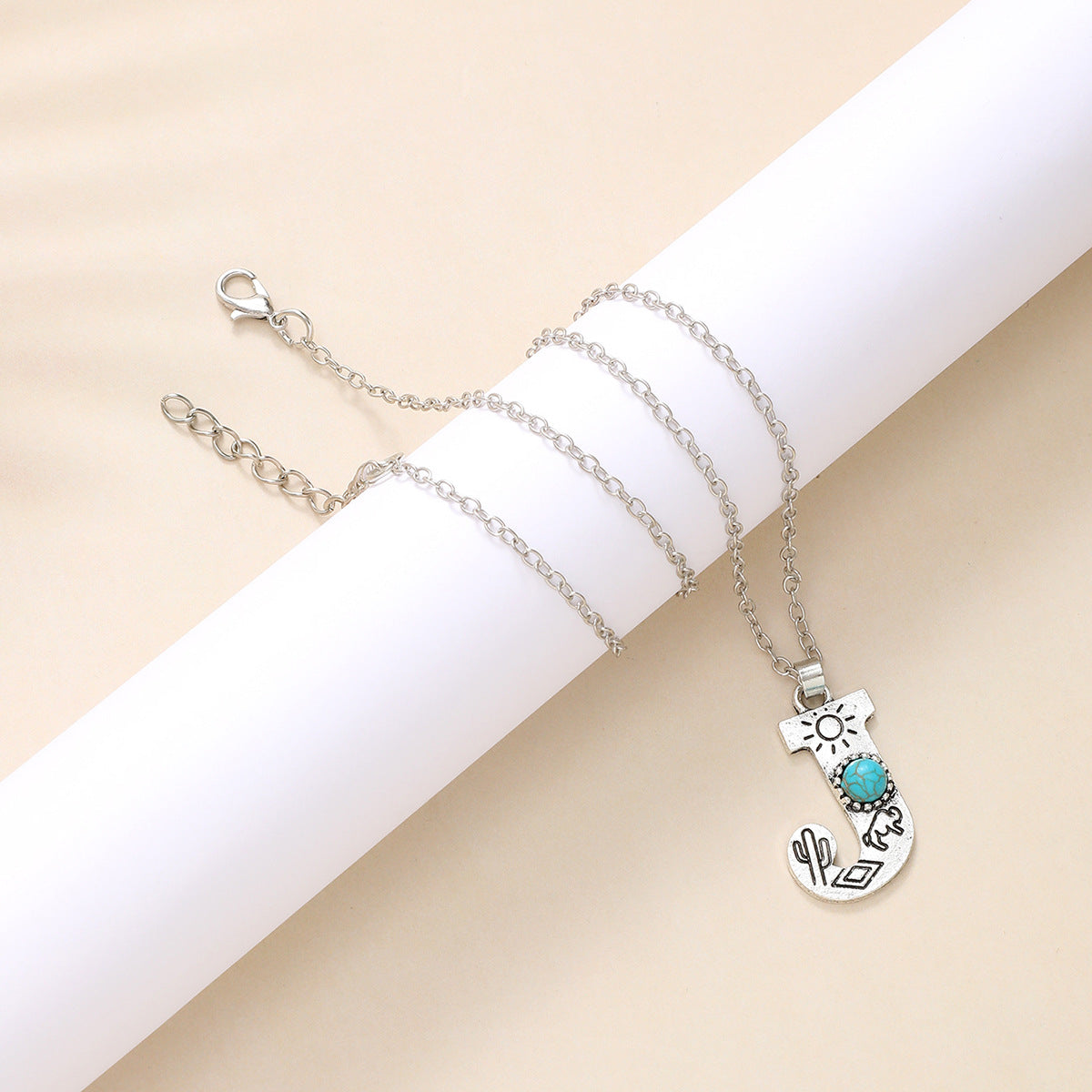 Western Wind Alloy English Alphabet Necklace Mother's Day Gift