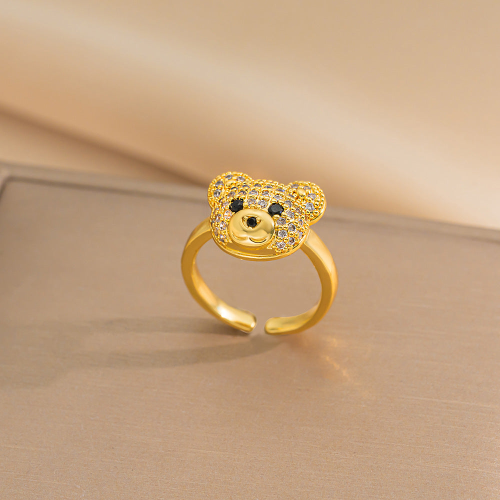 European and American Fashion Retro Niche Light Luxury High Sense Personalized Opening Ring Fashion Jewelry Factory Direct Sales