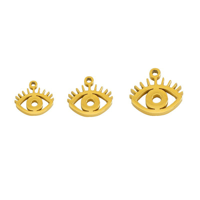 Stainless Steel Jewelry Accessories Necklace Accessories Plated 18k Gold Versatile Simple Wind Titanium Steel Pendant Spot Wholesale