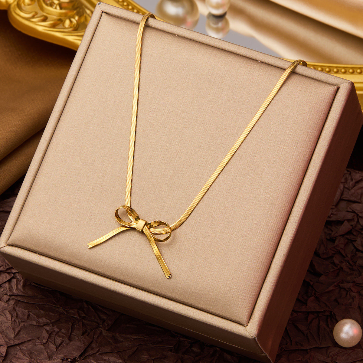 INS Style Titanium Steel Necklace Women's Premium Light Luxury Versatile Clavicle Chain