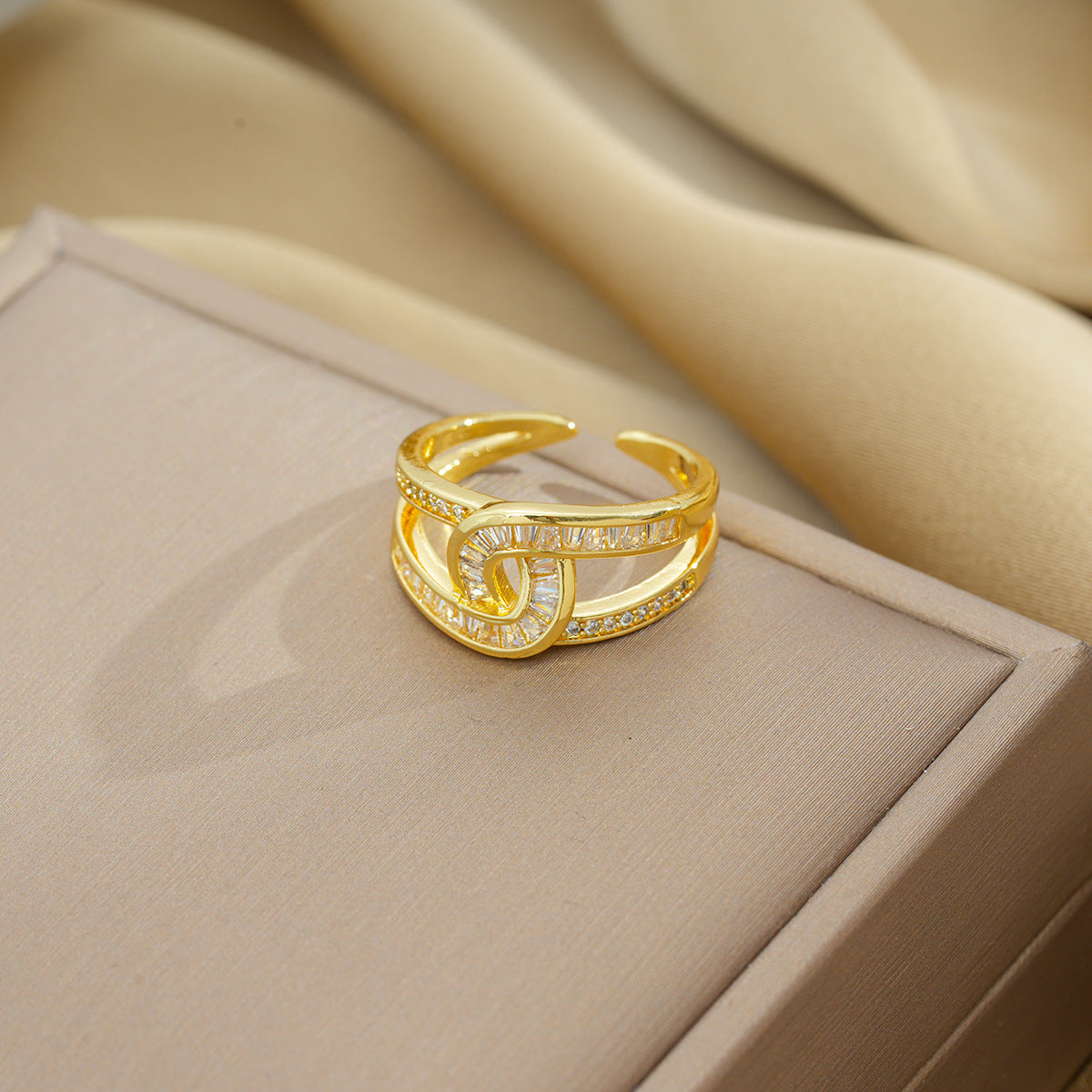 European and American Fashion Retro Niche Light Luxury High Sense Personalized Opening Ring Fashion Jewelry Factory Direct Sales